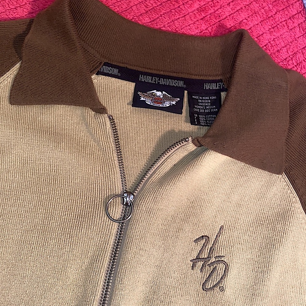 Harley Davidson tight knit sweater